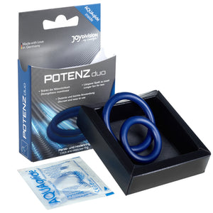 Duo Erection Enhancer Ringe Größe M Blau - Potenzduo - 1