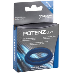 Duo Erection Enhancer Ringe Größe M Blau - Potenzduo - 4