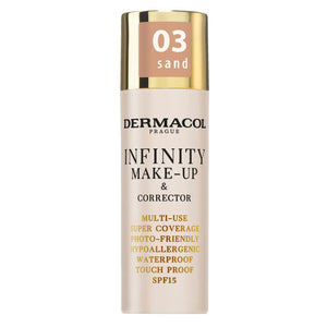 2-in-1 Full Coverage Foundation and Concealer Infinity - Dermacol : 03 Sand - 1