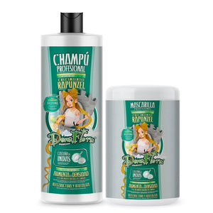 Rapunzel Haarwachstumspaket - Shampoo und Maske - Dona Flora - 1