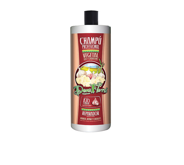 Pflanzliches Knoblauch- und Keratin-Reparaturshampoo 1000 ml - Dona Flora - 1