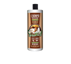 Nährendes Kokosnuss und Argan Shampoo 1000ml - Dona Flora - 1