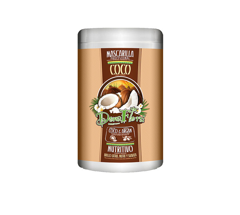 Nährende Kokosnuss- und Arganölmaske 1000ml - Dona Flora - 1