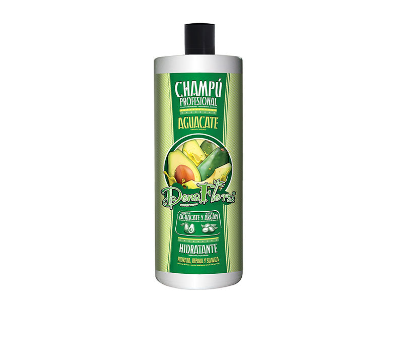 Feuchtigkeitsspendendes Avocado- und Arganöl-Shampoo 1000ml - Dona Flora - 1
