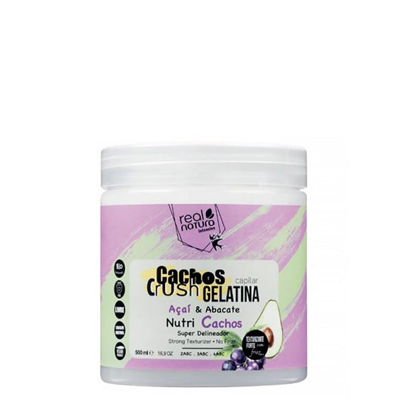 Gelatina Capilar Cachos Crush Açaí & Abacate - 500 ml - Real Natura - 1