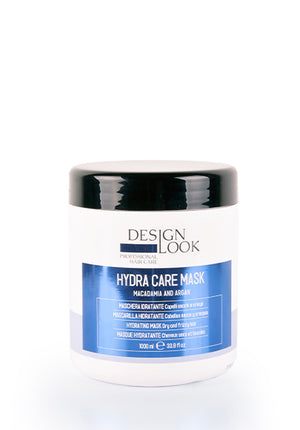 Feuchtigkeitsspendende Maske Hydra Care Macadamia und Argan - 1000ml - Design Look - 1