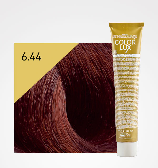 Cremefarbe Lux 100ml - Design Look : 6.44 Rubio Oscuro Cobre Intenso - 1