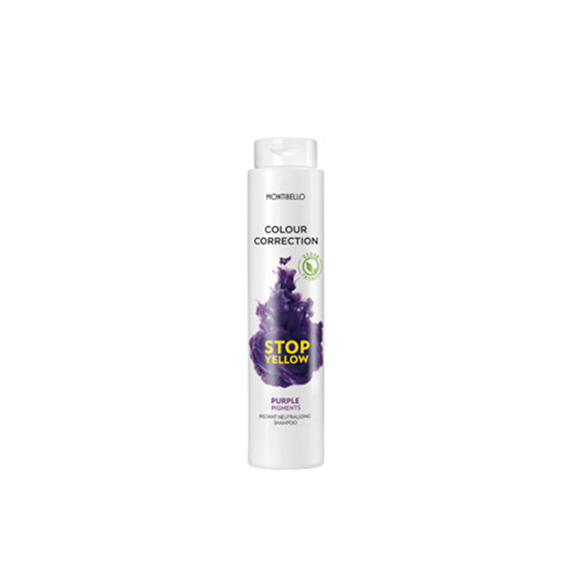 Shampoo Colour Correction Stop Yellow Purple Pigments 300ml - Montibel·lo - 1