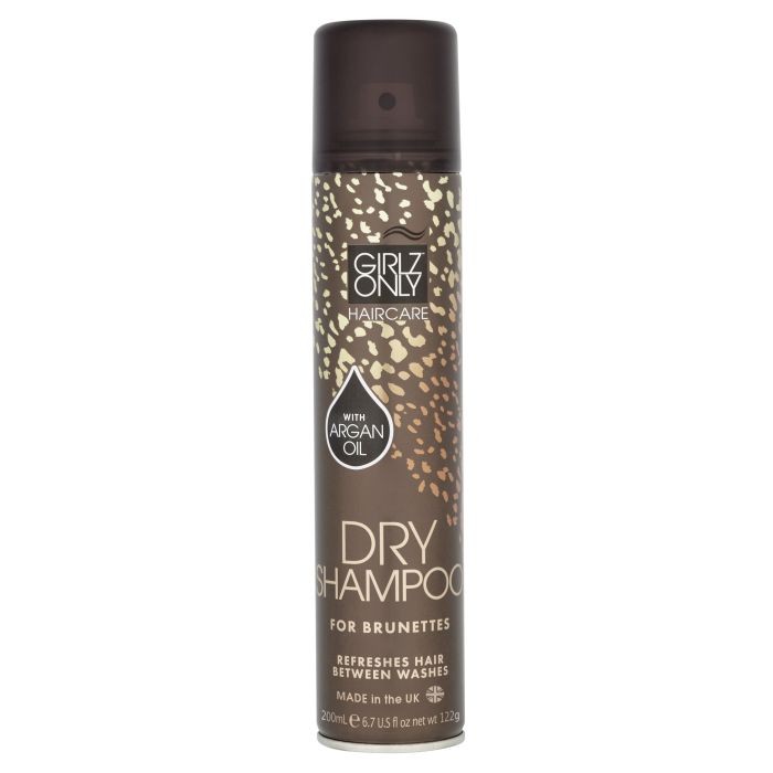 Trockenshampoo für braunes Haar mit Arganöl 200ml - Girlz Only - 1