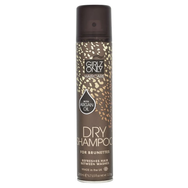 Trockenshampoo für braunes Haar mit Arganöl 200ml - Girlz Only - 1