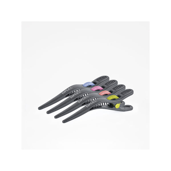 Schwarze Separationspinzette mit Farbdetails 10 cm (Packung mit 4 Stück) - Bifull - 1