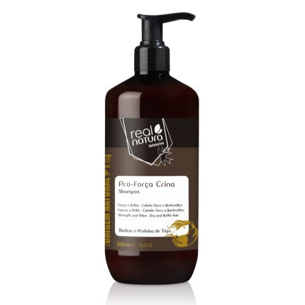 Shampoo ohne Salz für Melena Fuerte - Shampoo ohne Salz Pro-Strength Rosshaar 500 ml - Real Natura - 1