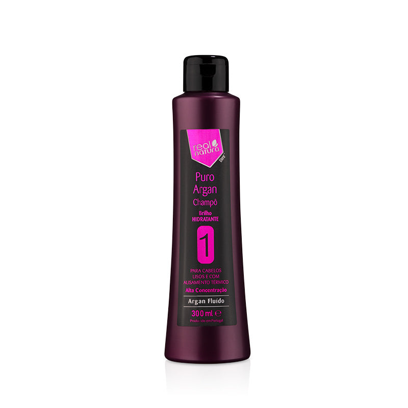 Shampoo ohne Salz mit Argan - Shampoo ohne Salz Reines Argan 300 ml - Real Natura - 1