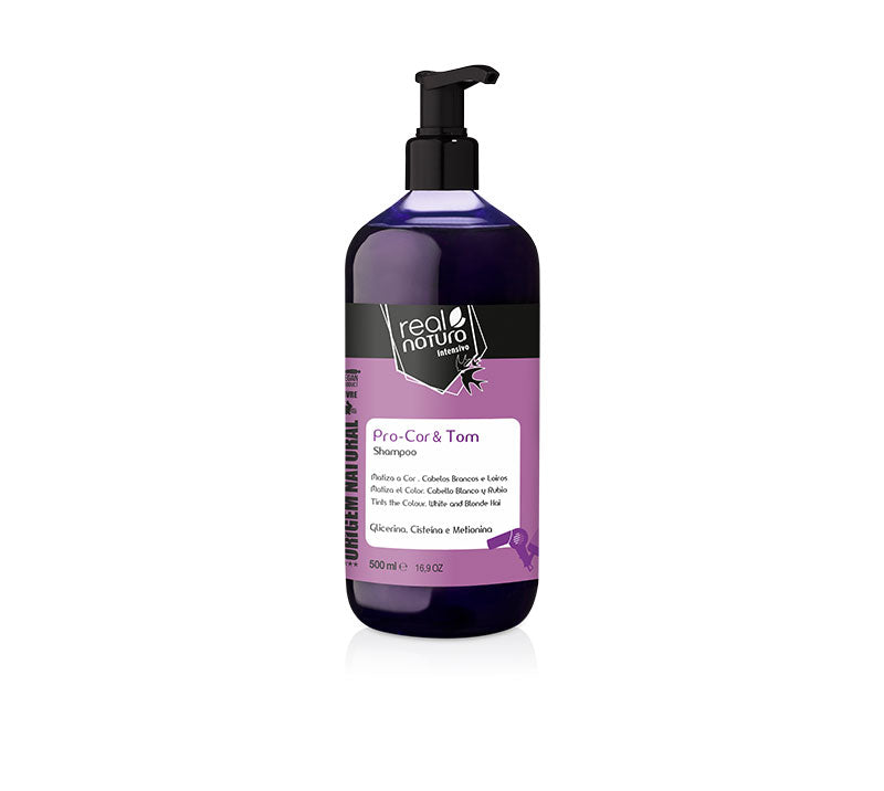 Shampoo ohne Salz für Color y Tono - Shampoo ohne Salz Pro-Color und Ton 500 ml - Real Natura - 1