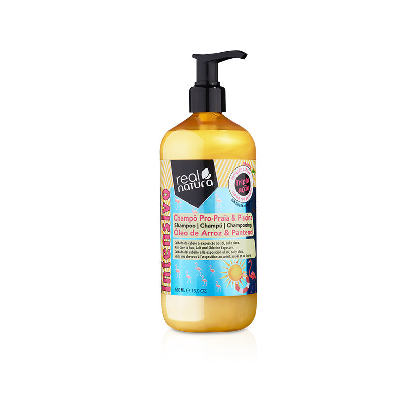 Salzfreies Shampoo für nach dem Strand oder Pool - Champô Sem Sal Pro-Mar e Piscina 500 ml - Real Natura - 1