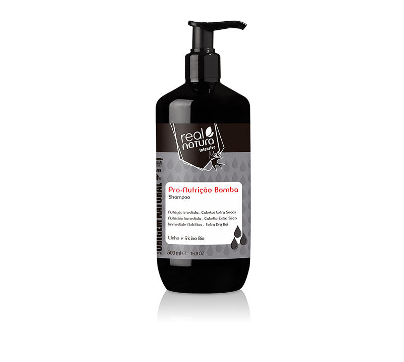 Shampoo ohne Salz zur Pflege des Haares - Pro-Nutrition Pump Shampoo ohne Salz 500 ml - Real Natura - 1