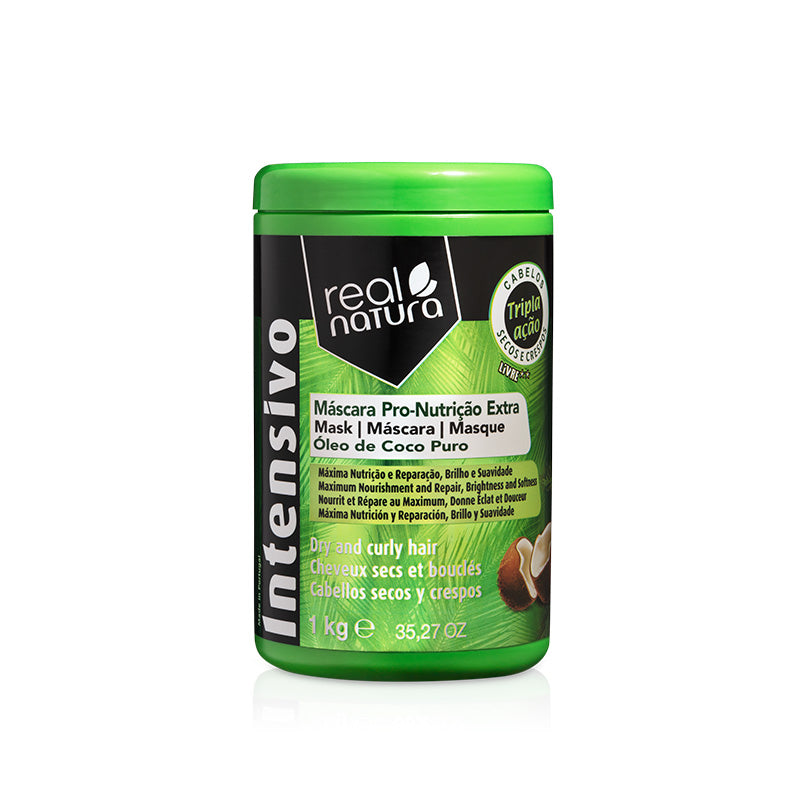 Haarmaske ohne Salz Nutritiva Extra Coconut - Pro-Nutrition Extra Coconut Maske ohne Salz 1 Kg - Real Natura - 1