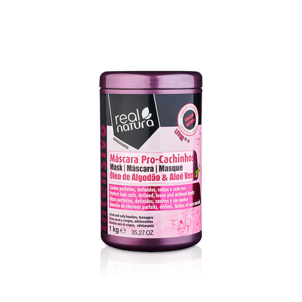 Salzfreie Haarmaske für lockige Locken - Sem Sal Pro-Cachinhos Mask 500 ml - Real Natura - 1