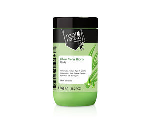 Salzfreie Haarmaske mit Aloe Vera - Maske Sem Sal Aloe Vera Hidra 1 Kg - Real Natura - 1