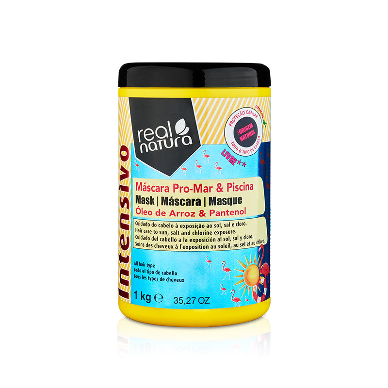 Maske ohne Salz Für nach dem Strand oder Pool - Maske Sem Sal Pro-Sea oder Pool 1 Kg - Real Natura - 1