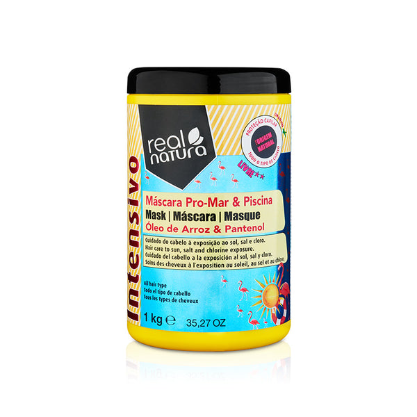 Maske ohne Salz Für nach dem Strand oder Pool - Maske Sem Sal Pro-Sea oder Pool 1 Kg - Real Natura - 1