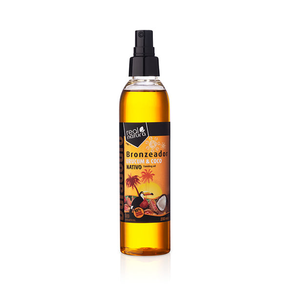 Bräunungsöl mit Annatto und Kokosnuss - Urucum + Kokosnuss-Bräunungsöl 200 ml - Real Natura - 1