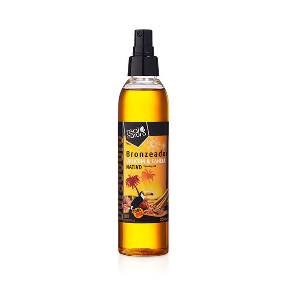 Aceite Tan mit Achiote und Zimt - Urucum Tanning Oil + Cinnamon 200 ml - Real Natura - 1