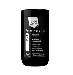 Pure Keratin Salt-Free Hair Mask - Pure Keratin Sem Salt Mask 1Kg - Real Natura - 1