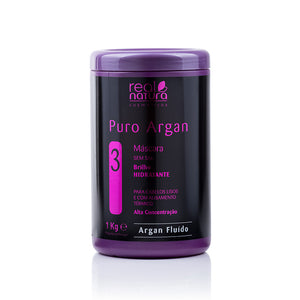 Pure Argan Salt-Free Hair Mask - Pure Argan Sem Salt Mask 1 Kg - Real Natura - 1