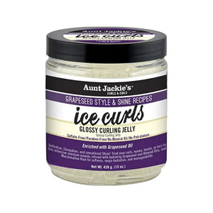 Fixiergel - Grapeseed Ice Curl Glossy Curling Jelly 426 G - Aunt Jackie's - 1