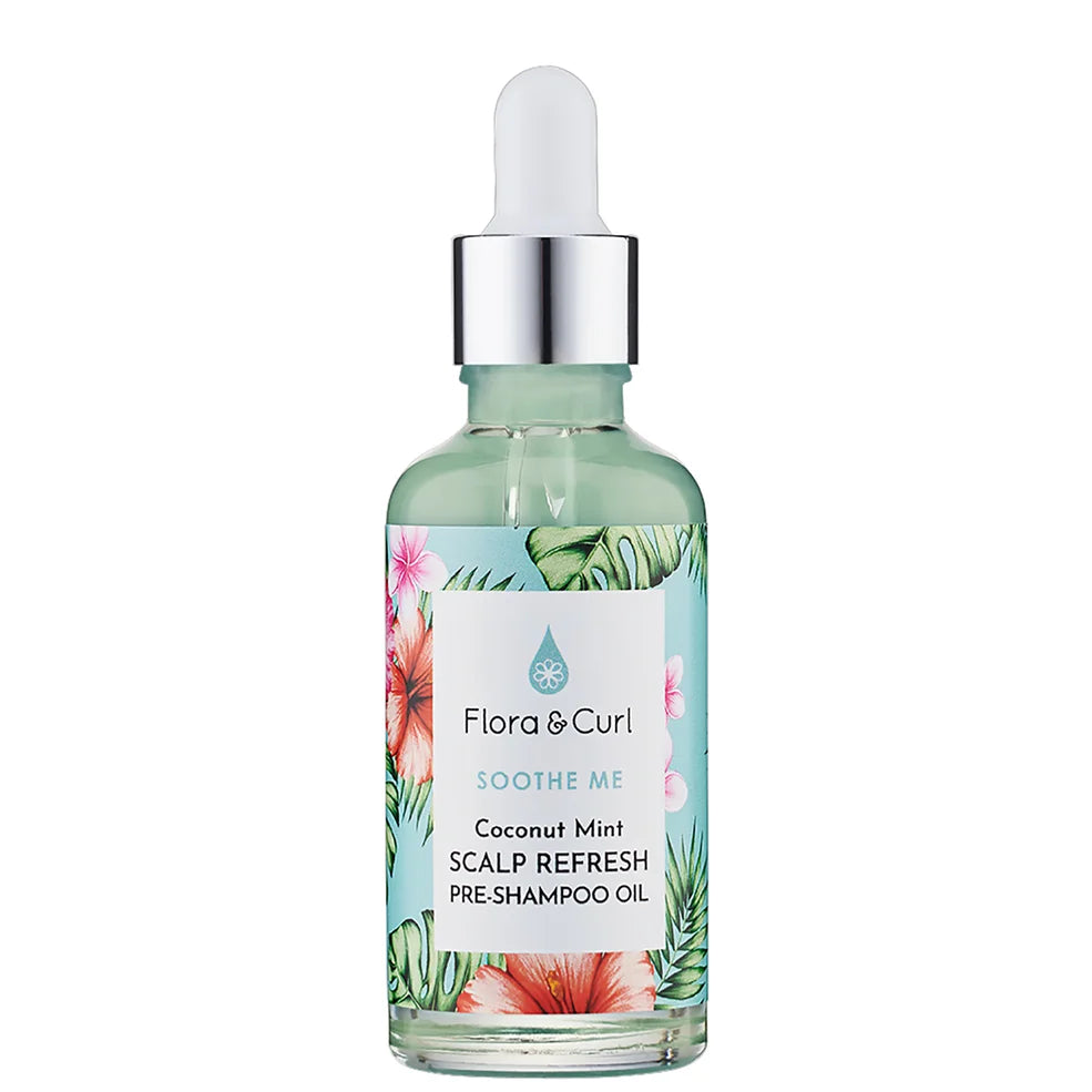 Soothe Me Kokos Minze Kopfhaut Auffrischendes Vorshampoo-Öl 50ml - Flora Curl - 1