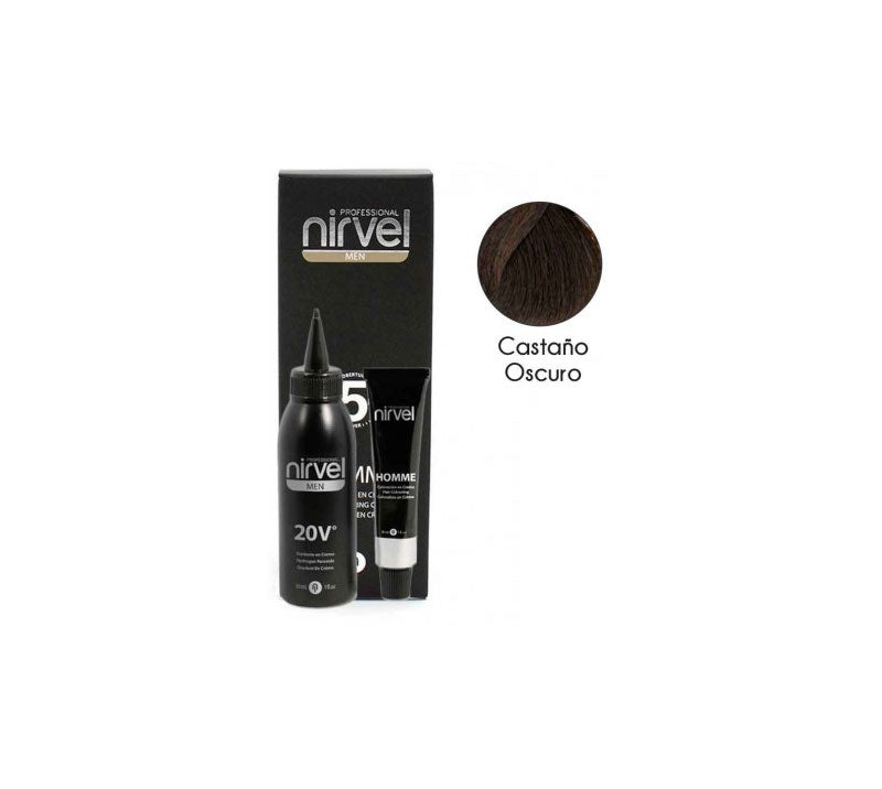 Homme Creme-Farbstoff Ct6 Dunkelbraun 30 ml - Nirvel - 1