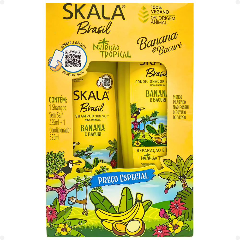 Shampoo + Conditioner Pack - Banana und Bacuri - Skala - 1