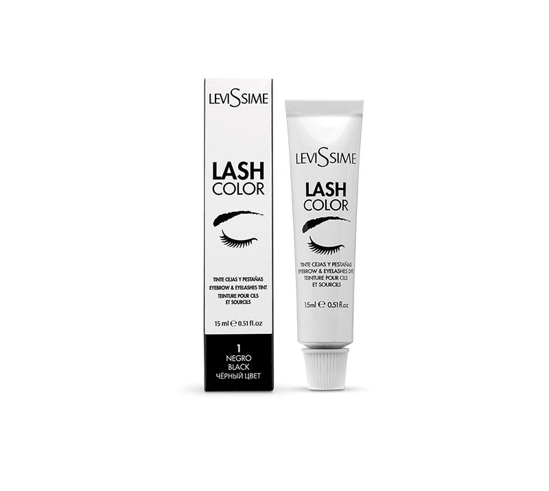 Lash Color Augenbrauen- und Wimpernfarbe 1 Schwarz 15ml - Levissime - 1