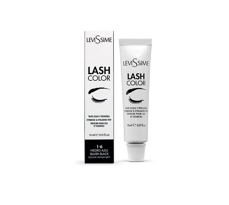 Lash Color Augenbrauen- und Wimperntönung 1-6 Schwarz Blau 15ml - Levissime - 1