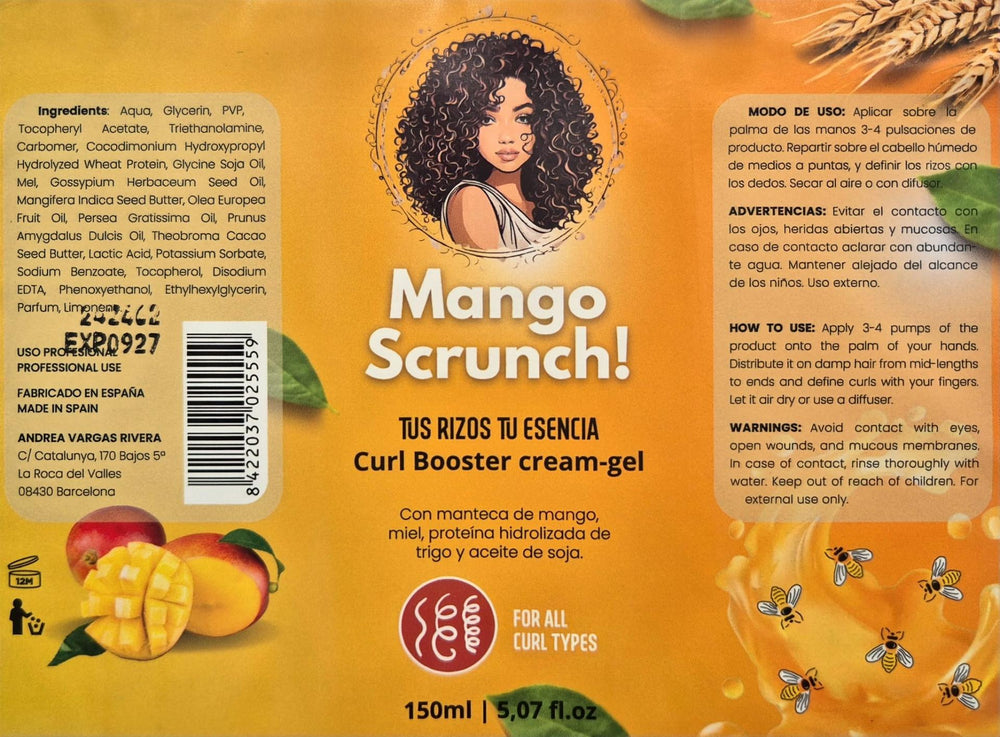 Definierendes Gel Curly Mango Scrunch 150ml - Anira Curls - 1