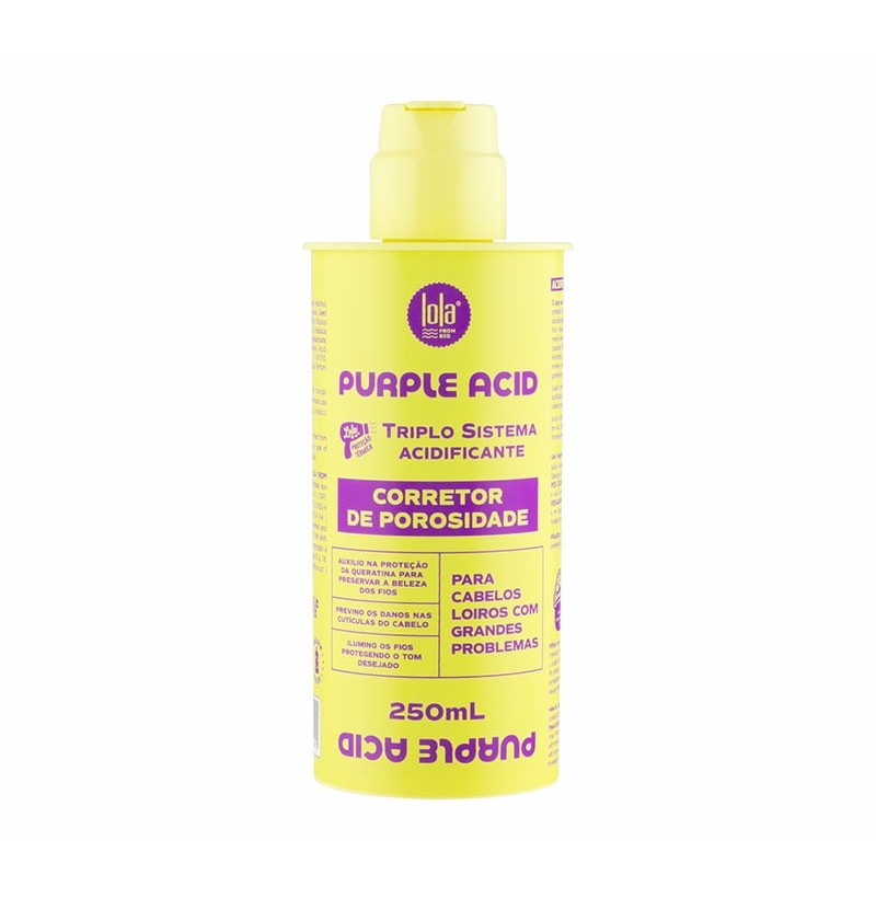 Porositätskorrektor Purple Acid - 250 ml - Lola Cosmetics | Balanciert, Versiegelt und Restauriert poröses Haar - Lola Cosmetics - 1