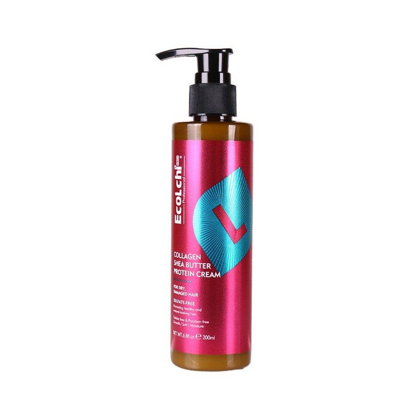 Leave-In-Conditioner SHEA BUTTER PROTEIN CREAM - 200 ml - Ecolchi - 1