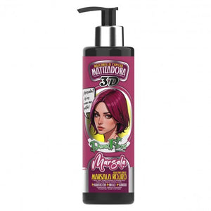 Color Mask - 300 ml - Dona Flora | Lebendige Farbtöne und Haarpflege - Dona Flora : Marsala - 1