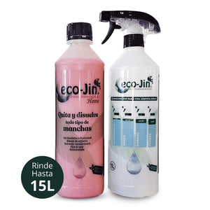 Konzentrierter Allzweckreiniger und Fleckenentferner mit Sprüher - Home 1000ml - Eco-jin - 1