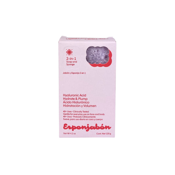 Schwammseife - Schwamm + Seife 2-in-1 - 120 Gramm - T.taio : Ácido Hialurónico - 1
