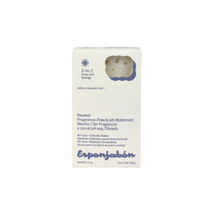 Schwammseife - Schwamm + Seife 2-in-1 - 120 Gramm - T.taio : Neutro / Sin Fragancia - 1