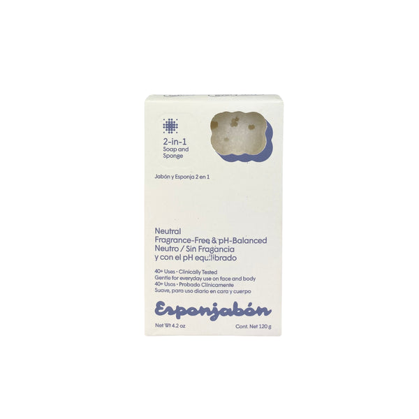 Schwammseife - Schwamm + Seife 2-in-1 - 120 Gramm - T.taio : Neutro / Sin Fragancia - 1