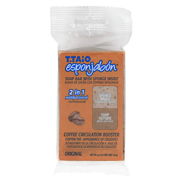 Schwammseife - Schwamm + Seife 2-in-1 - 120 Gramm - T.taio : Café - 1