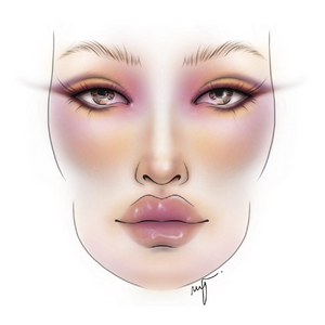 Face Chart PRO - Gesichtsvorlage für Make-up - Facechart - 2