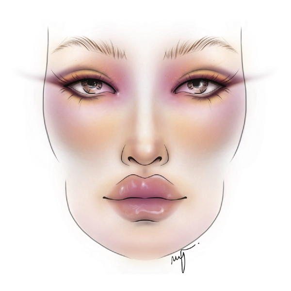 Face Chart PRO - Gesichtsvorlage für Make-up - Facechart - 2