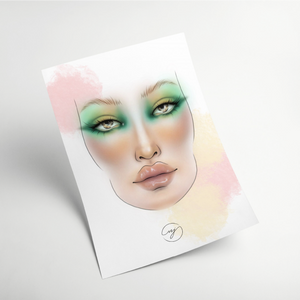 Face Chart PRO - Gesichtsvorlage für Make-up - Facechart - 3