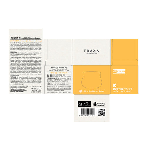 Aufhellende Creme mit Zitrusextrakt - Frudia : 10 gramos - 1