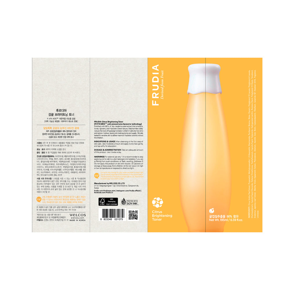 Zitrusextrakt Illuminating Tonic - Frudia - 1