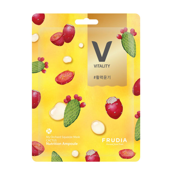 Mascarilla Facial Squeeze Vitality Cactus: 21 ml - Frudia - 1